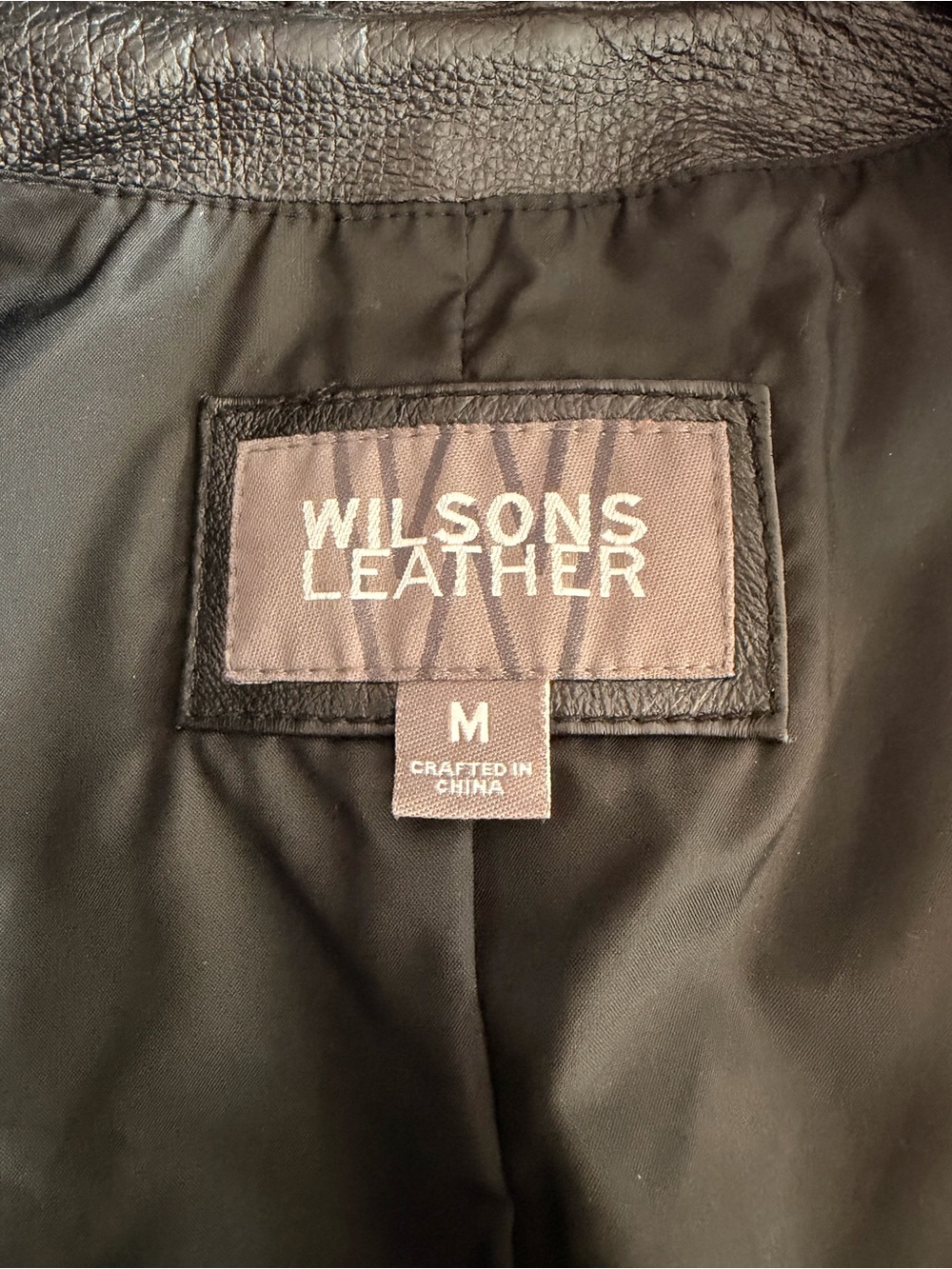 Wilsons Genuine Leather Black Zip-Front Women's Leather Jacket Medium - Picture 12 of 15